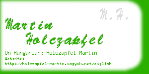 martin holczapfel business card